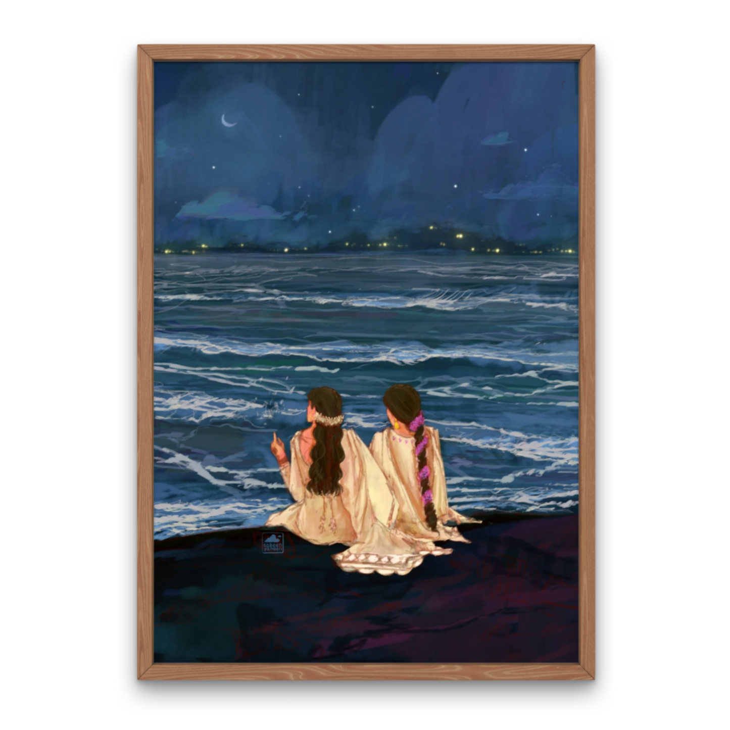 Chandni Raat Art Print