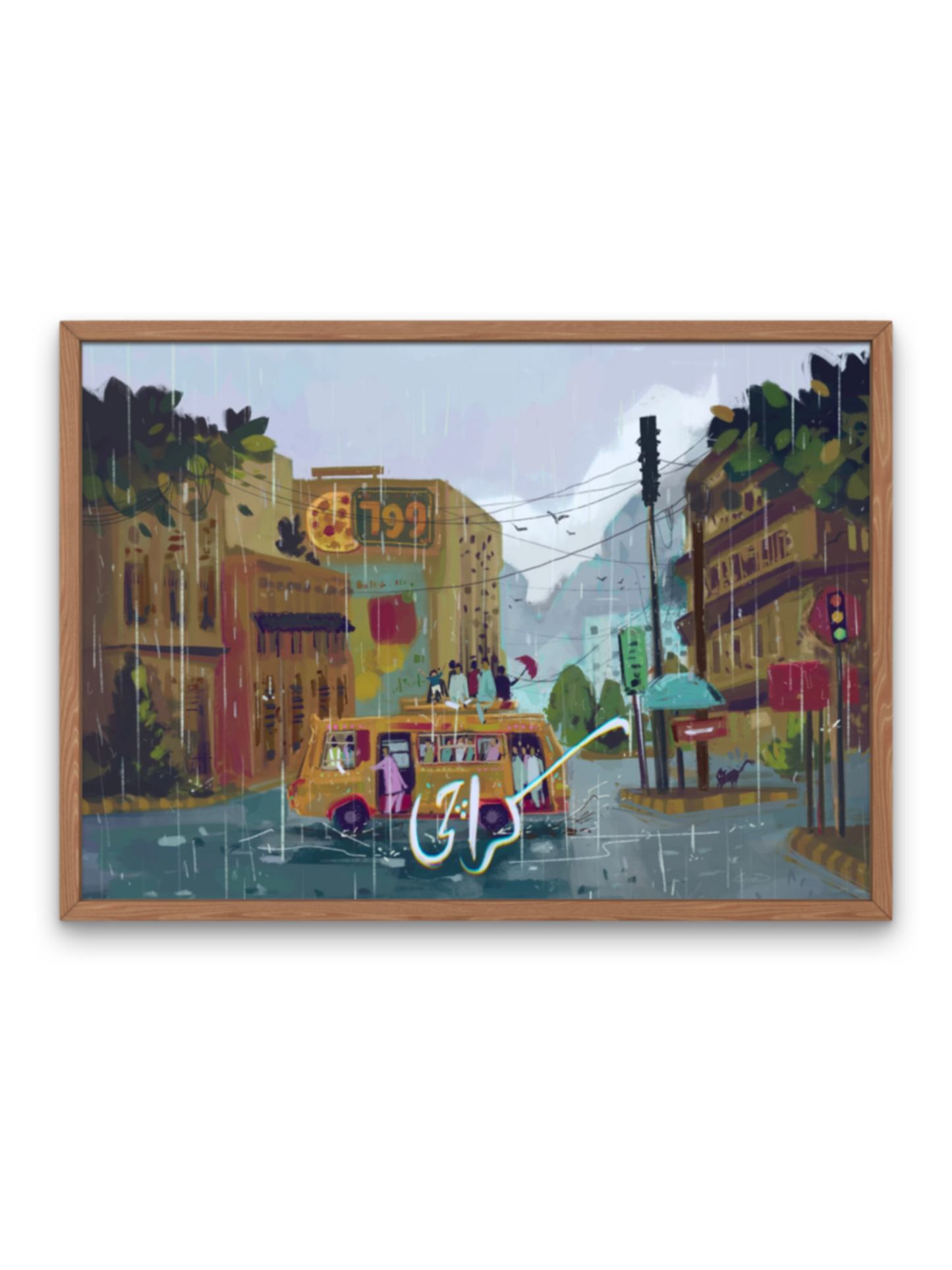 Karachi Art Print - Framed