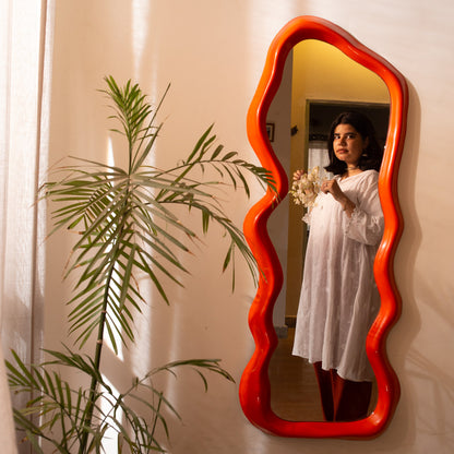 Blob Full Length Mirror Pearl