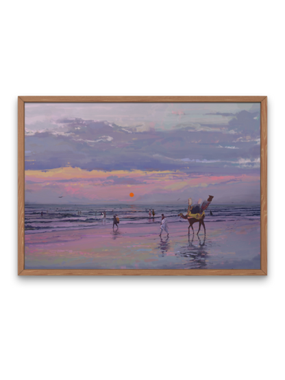 Din Dhalay Art Print