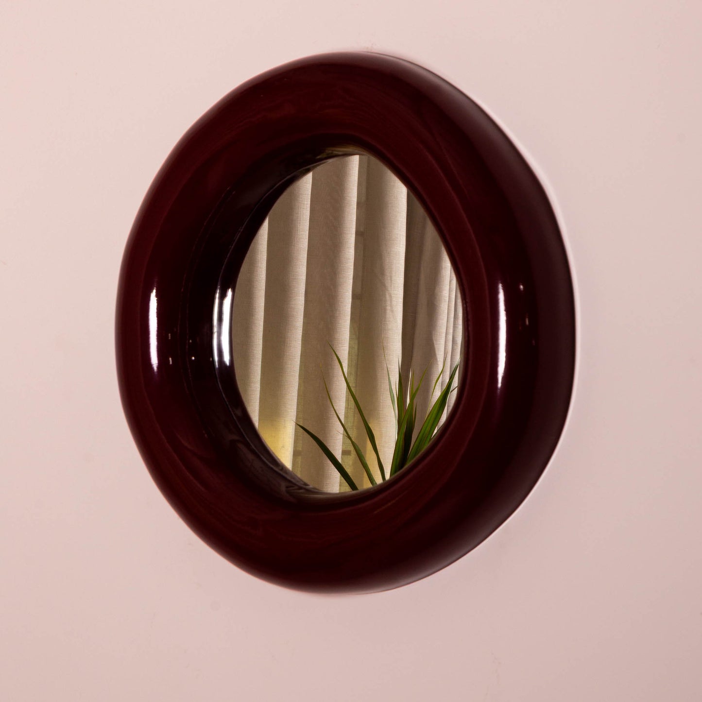 Orb Mirror Rosewood