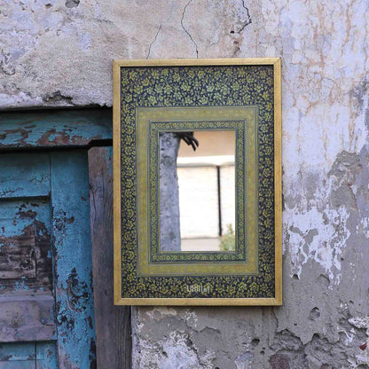 Khusro-Bagh-Mirror-Mughal-Miniature